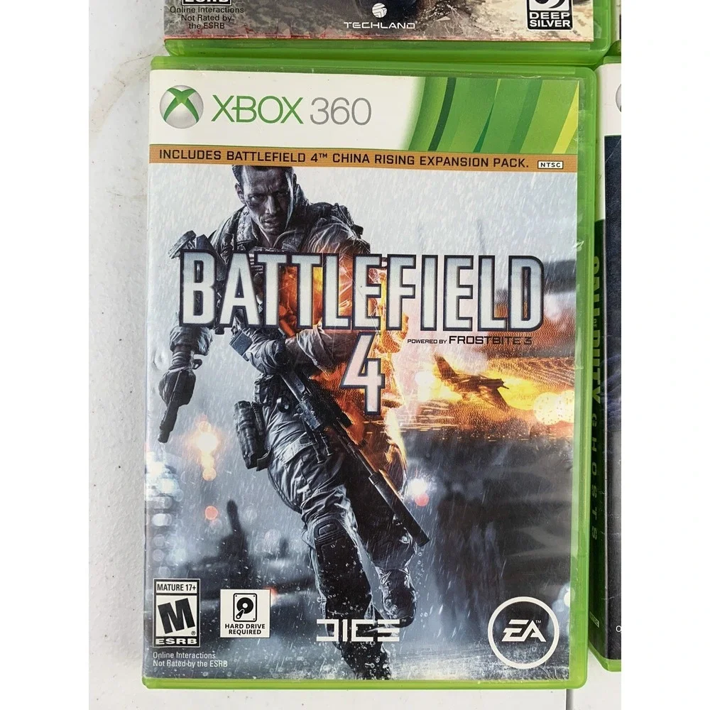 4 XBOX 360 Assorted FPS And Fighting Games Dead Island Battlefield 4 ETC